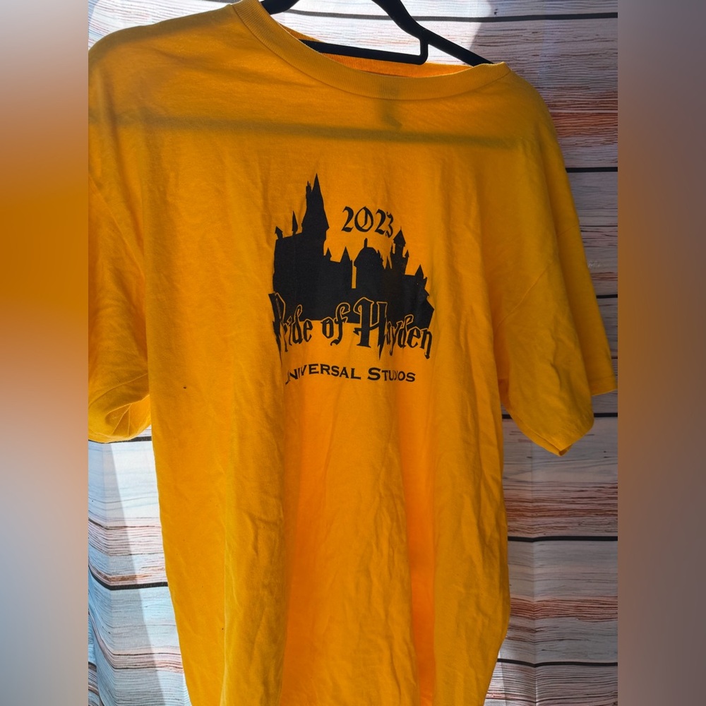 Gildan Hayden Pride Yellow and Black Graphic Tee